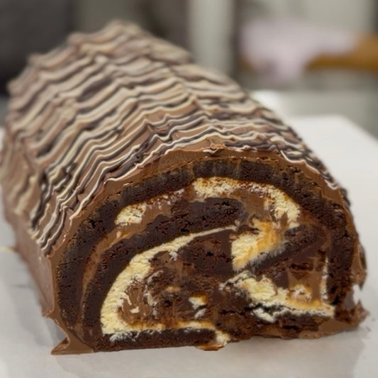Triple Chocolate Yule Log